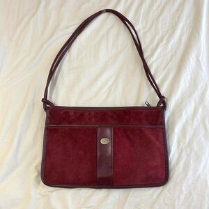 Vintage burgundy shoulder bag